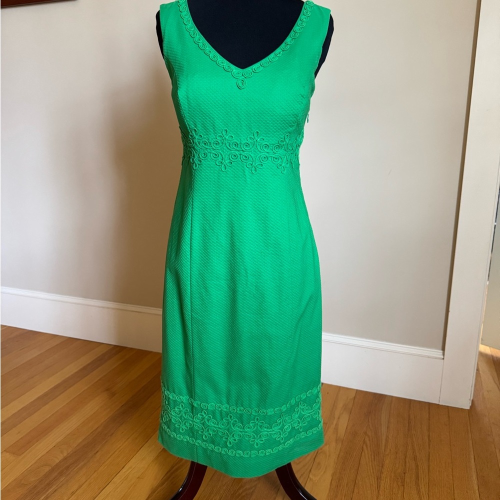 Boden pique Green Sleeveless sheath Dress
